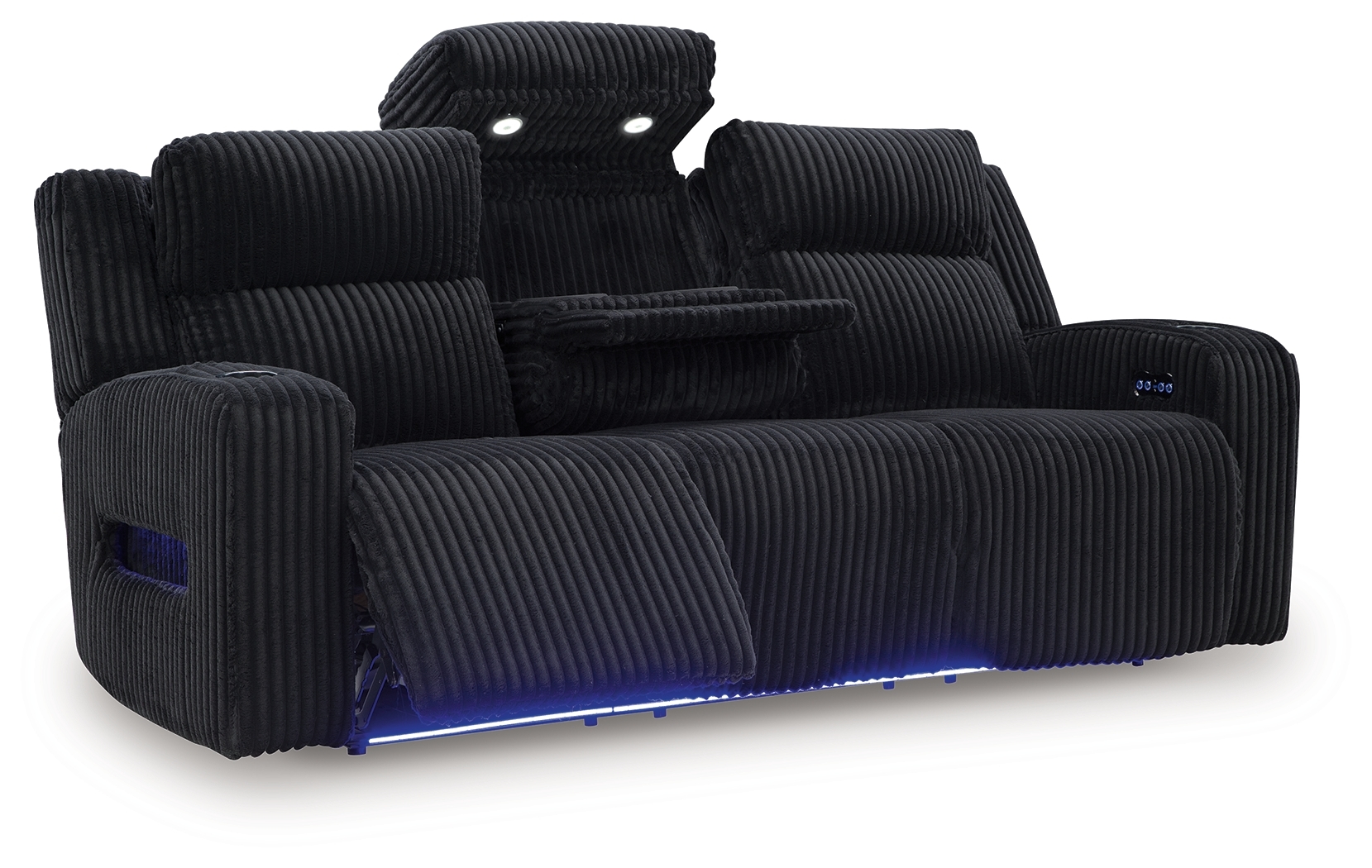 Pwr Rec Sofa With Adj Headrest
