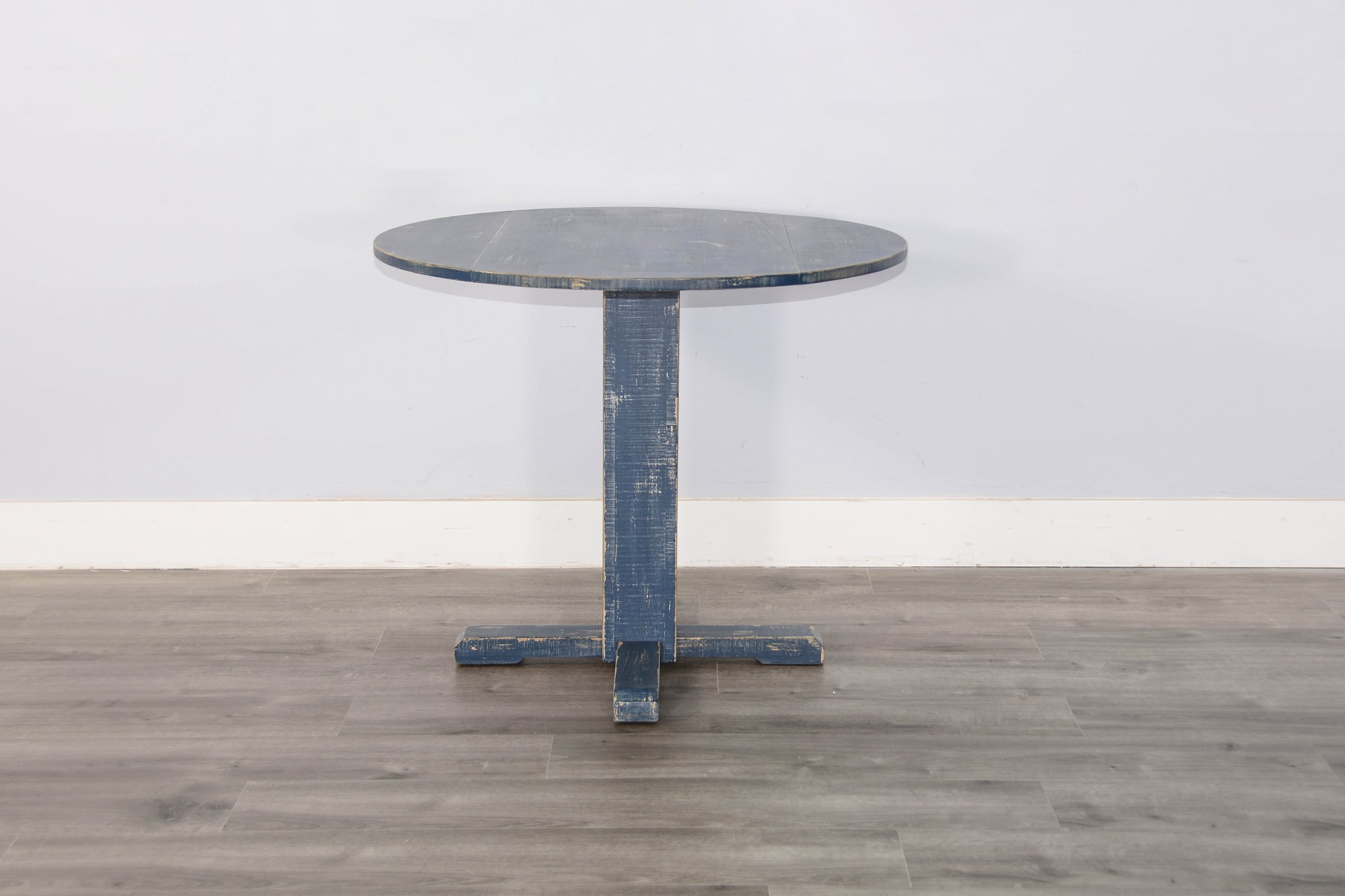 Ocean Blue Drop Leaf Table