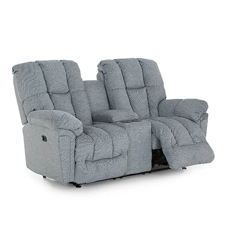 Casual Power Rocker Console Loveseat