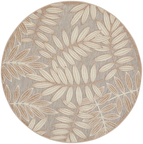 4'  Natural Round Rug