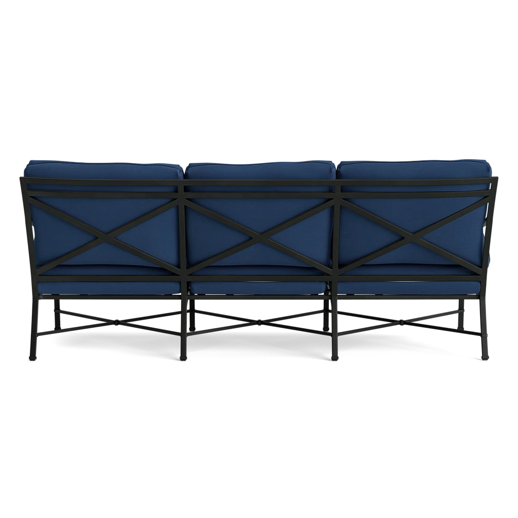 Scroll-Arm Sofa w/Throw Pillows