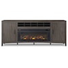 Benchcraft Montillan 84" TV Stand with Electric Fireplace