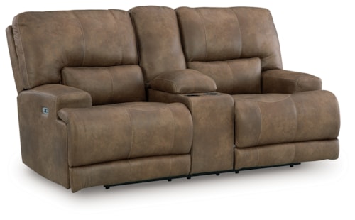 Power Reclining Loveseat With Console