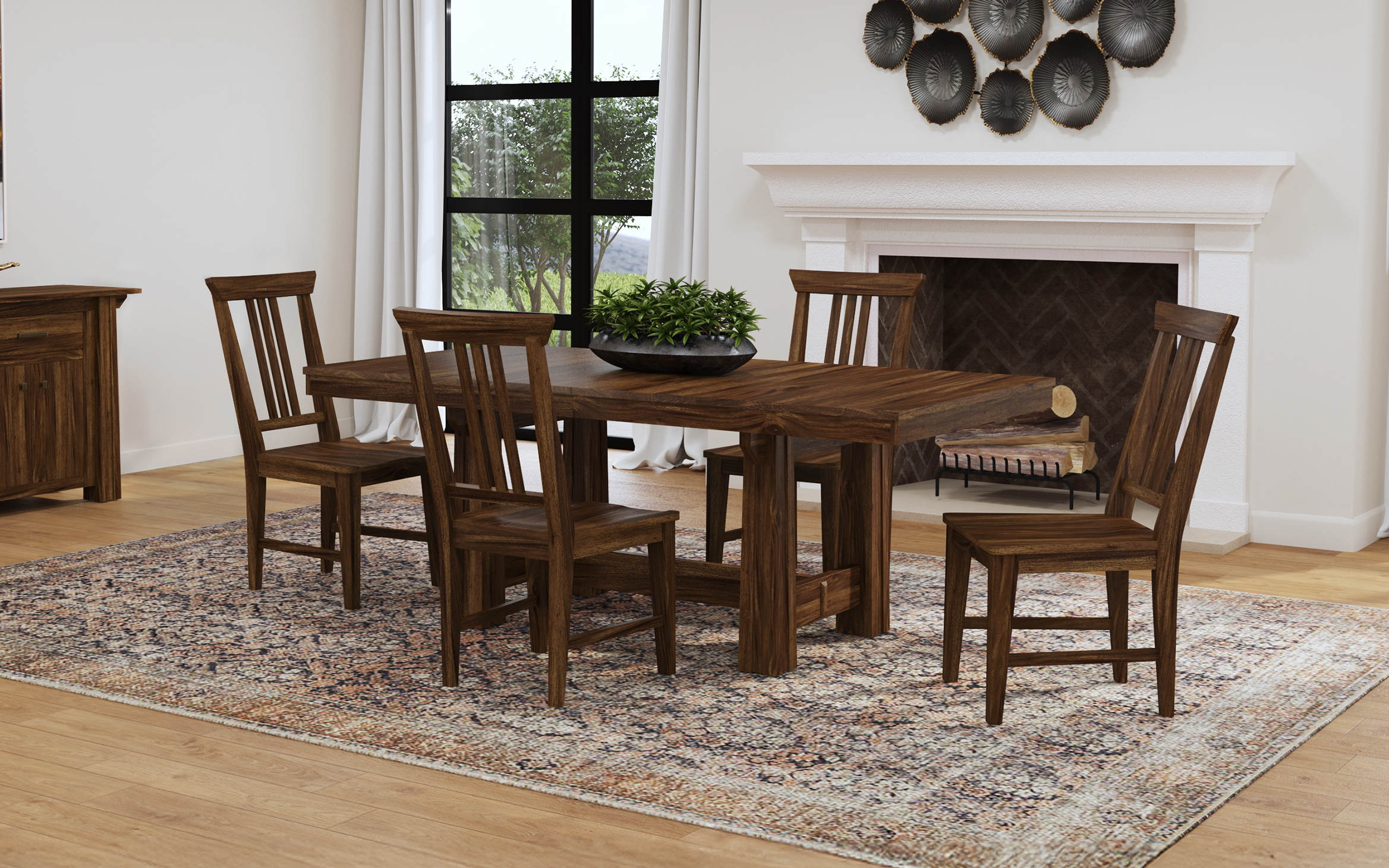 Rectangular Trestle Table