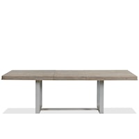 Contemporary Rustic Dining Table with Removeable Leaf