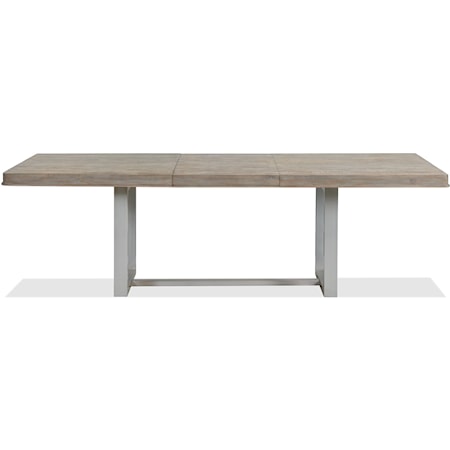 Contemporary Rustic Dining Table with Removeable Leaf