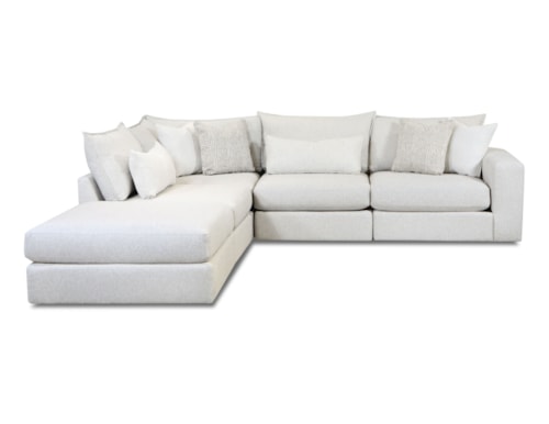 Contemporary Modular Sectional Sofa with Chaise