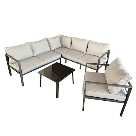 4-Piece Outdoor Sectional Set