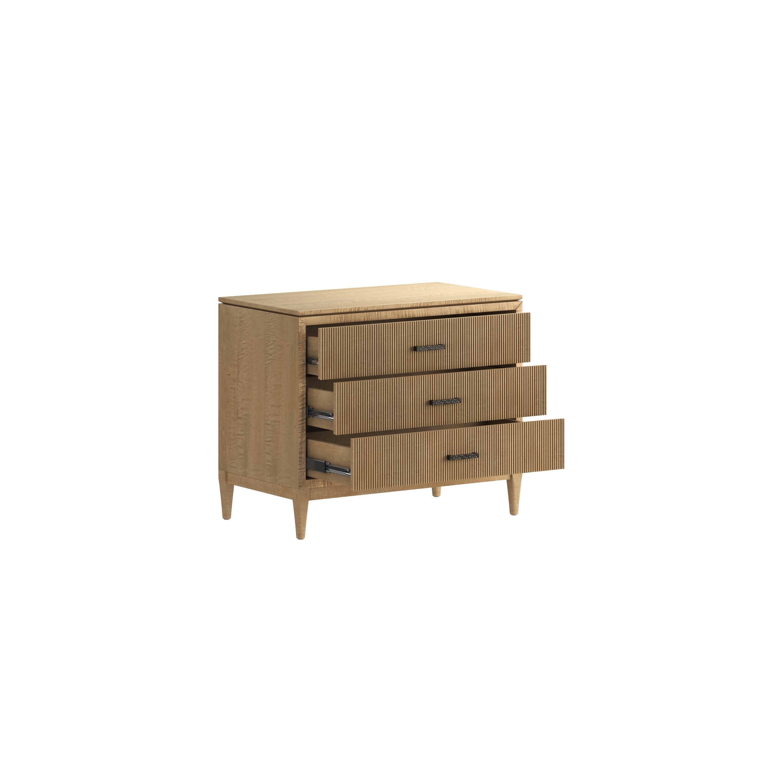 Reeded Bedside Chest
