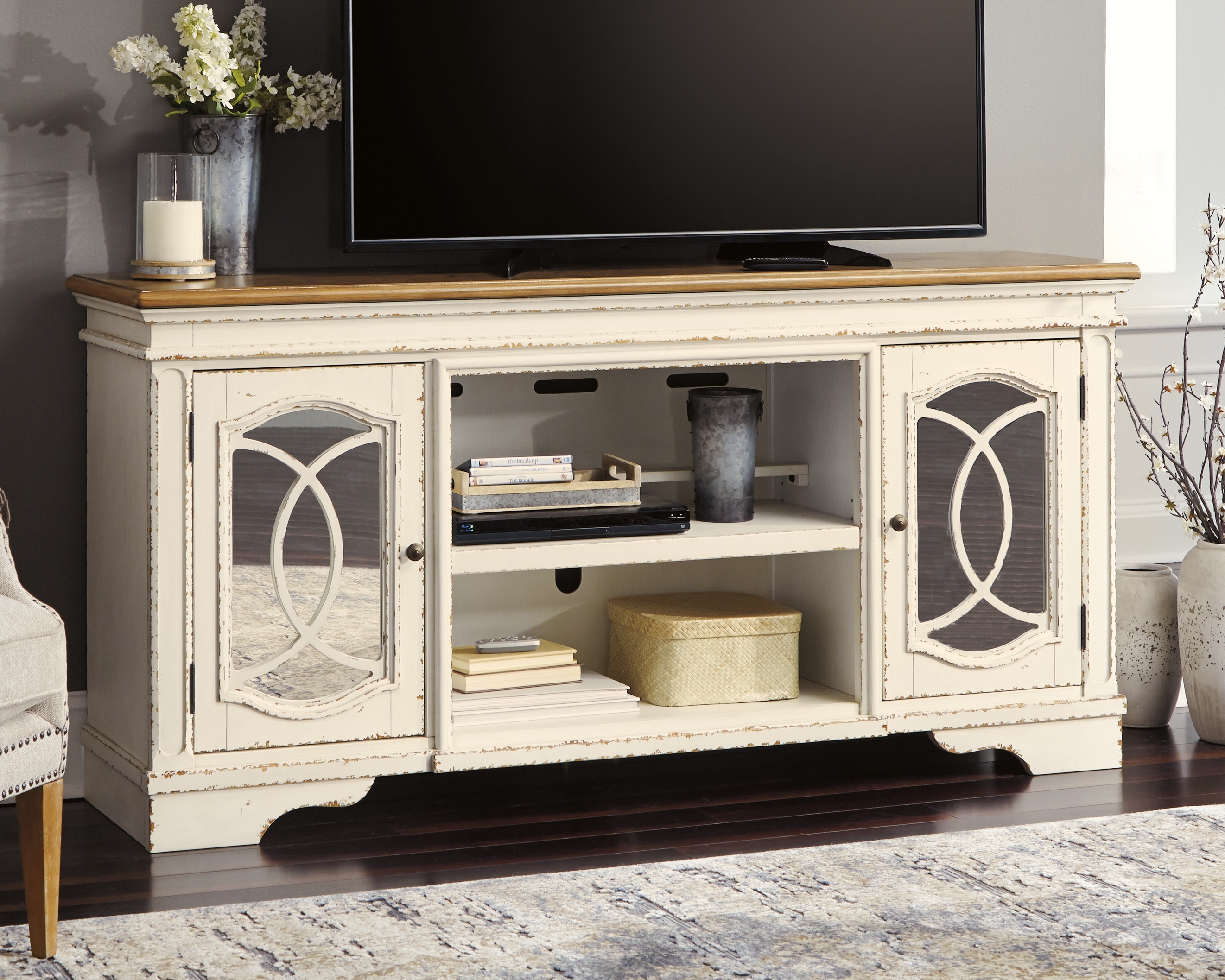 XL TV Stand W/ Fireplace Option