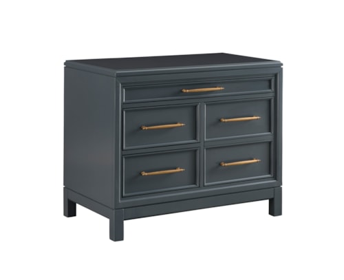 Transitional Workstation/Combo File with Locking Drawer and Dividers