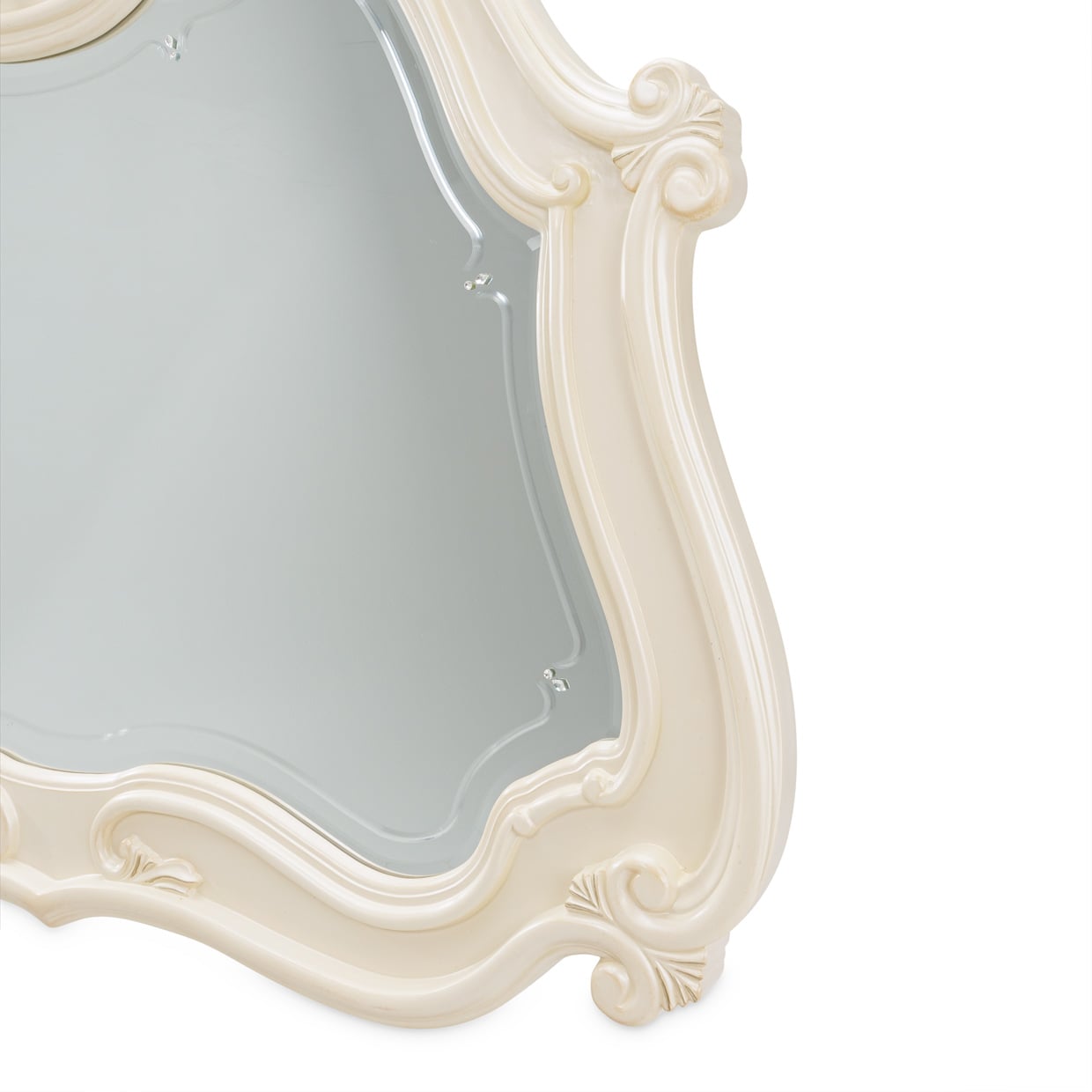 Michael Amini Lavelle Classic Pearl Arched Mirror