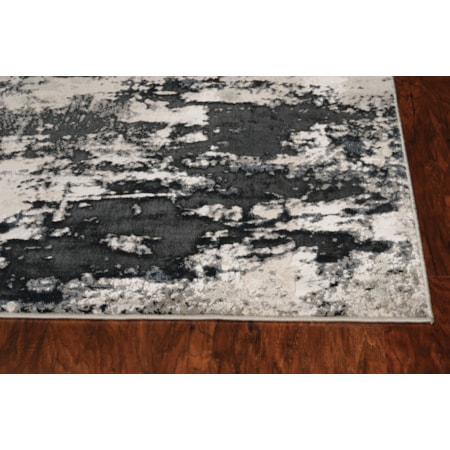 7&apos;10&quot; x 10&apos;10&quot; Silver Charcoal Eclipse Rug