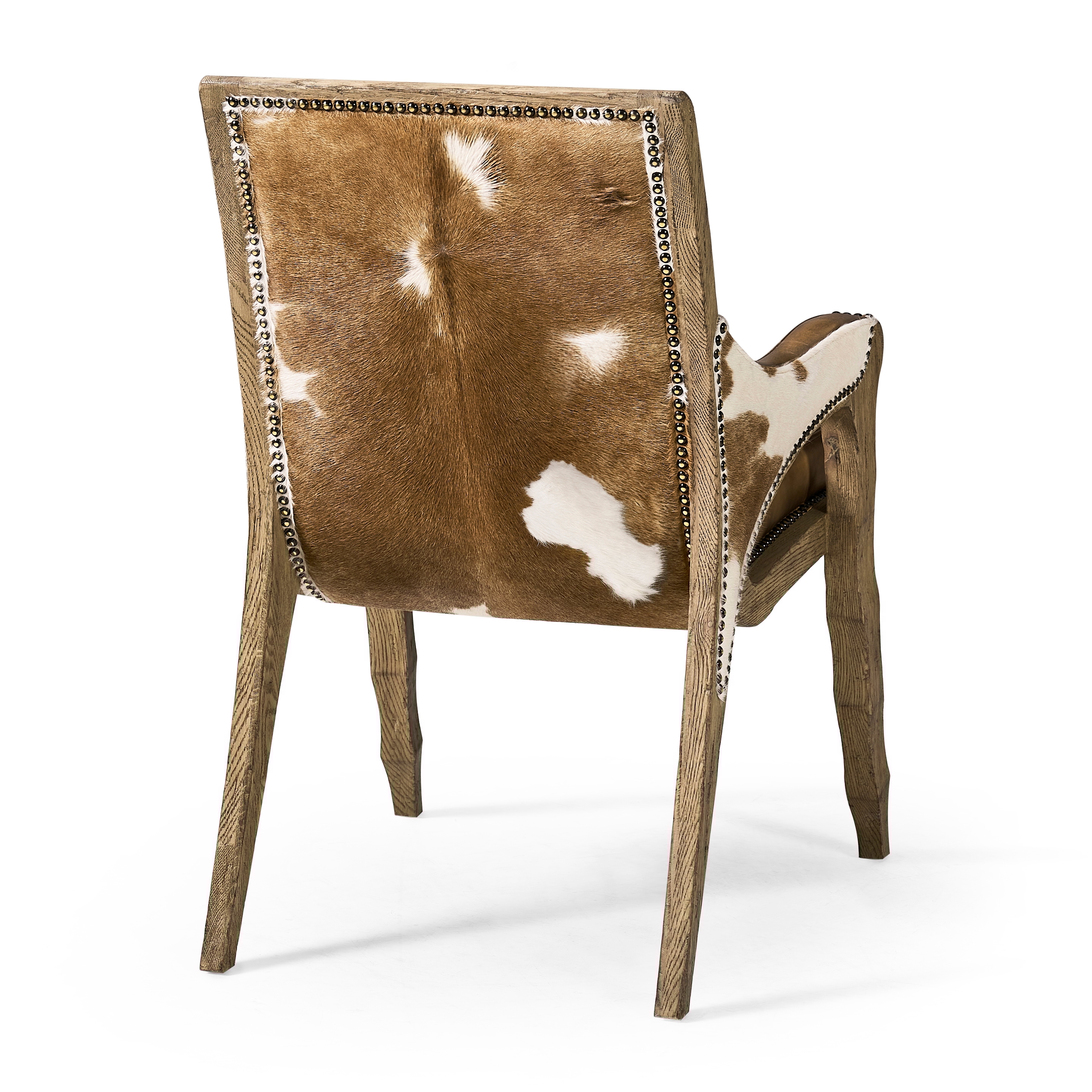Jonathan Charles Echo Canyon Leather & Hide Arm Chair