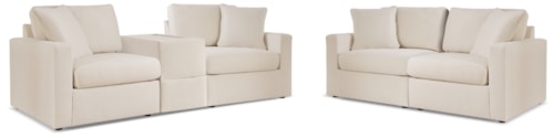 3-Piece Sectional Sofa And 2-Piece Sectional Loveseat