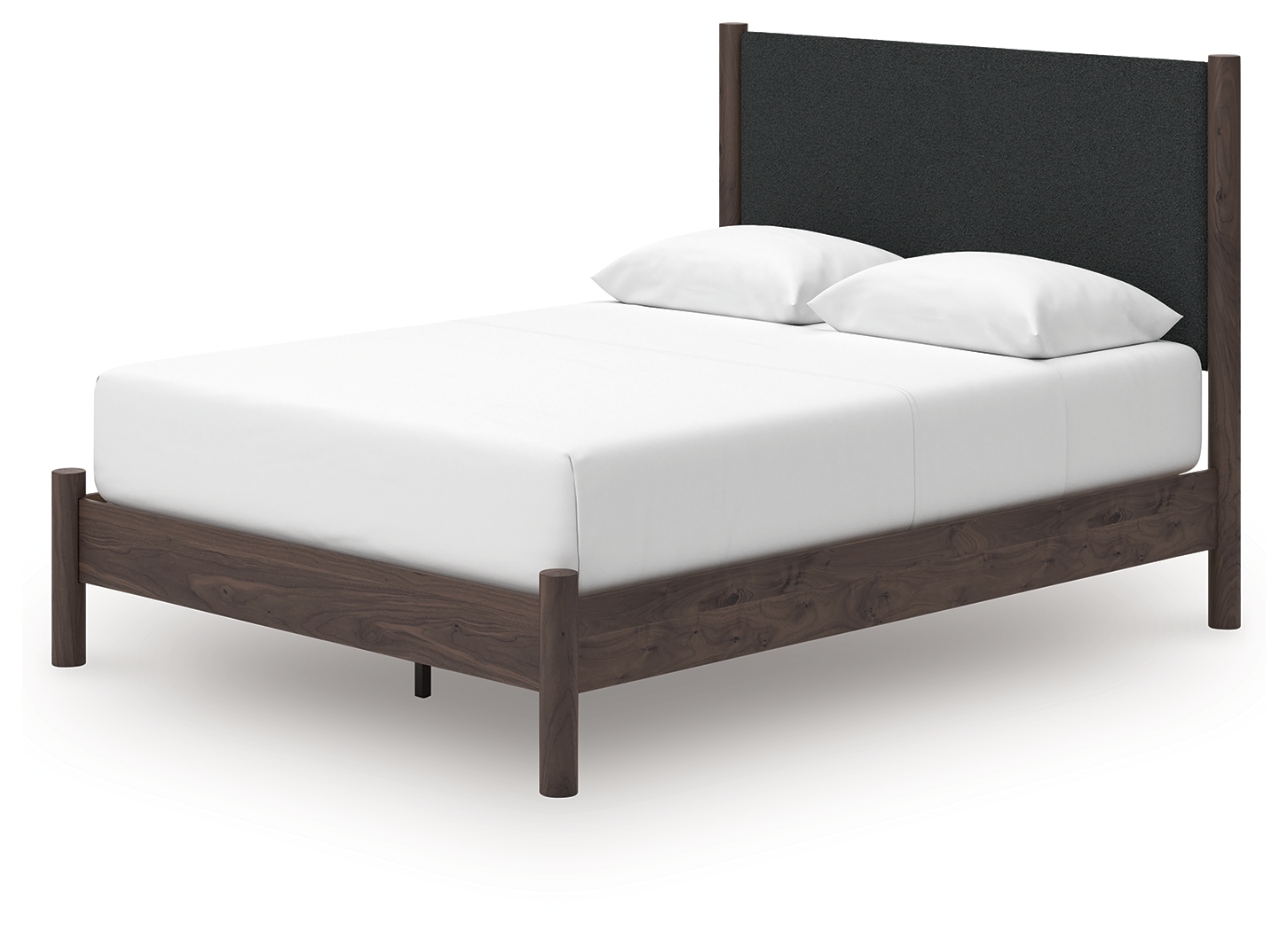 Queen Upholstered Panel Platform Bed
