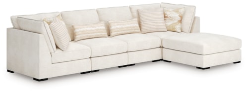 4-Piece Sectional And Ottoman