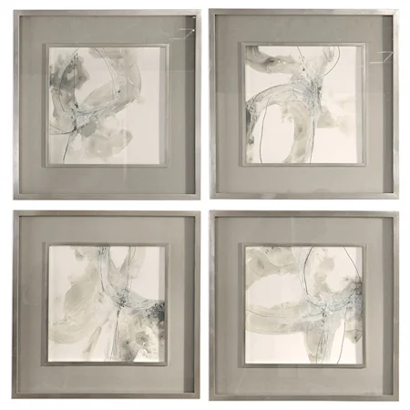 Divination Abstract Art, Set of 4