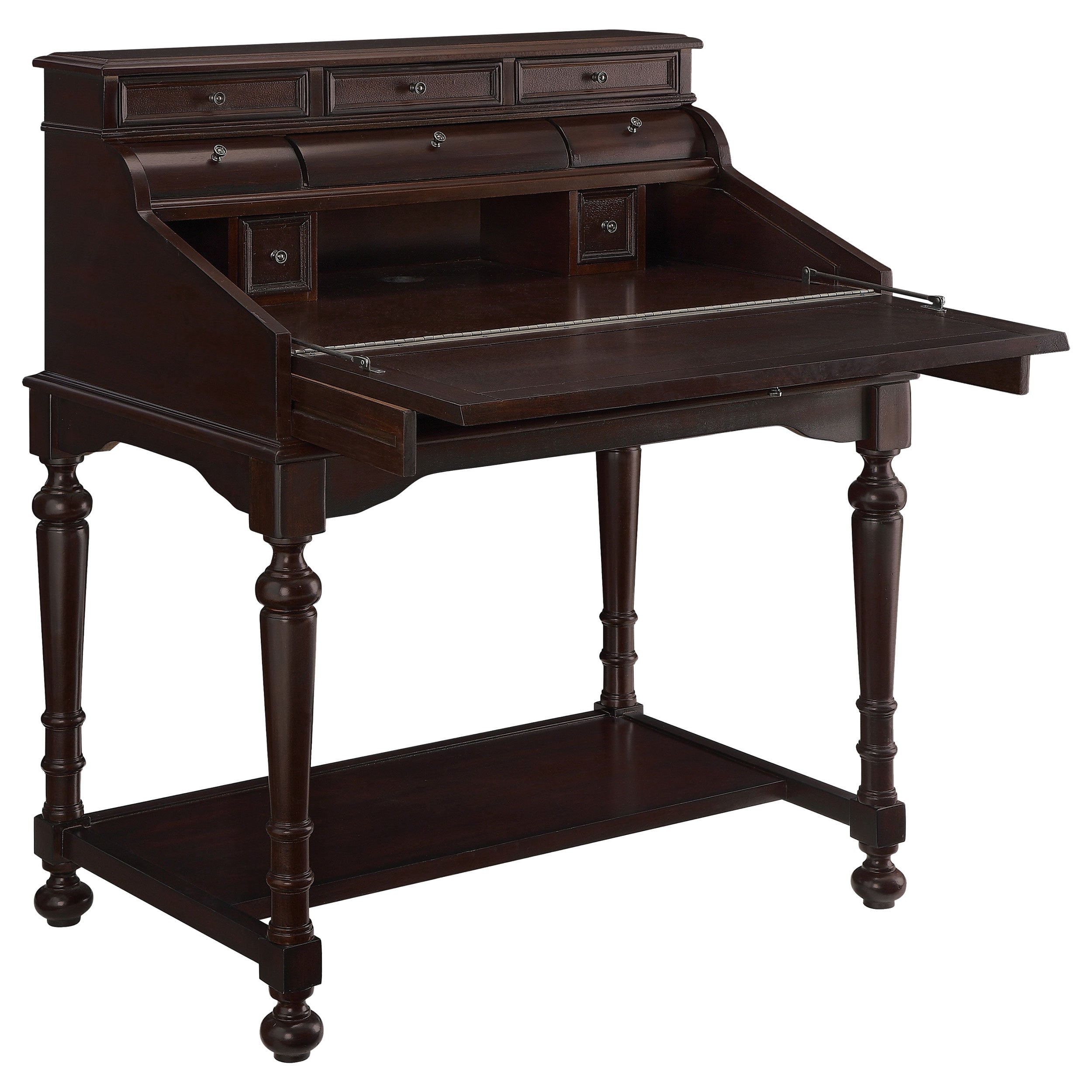 Milo 10-drawer Secretary Desk Warm