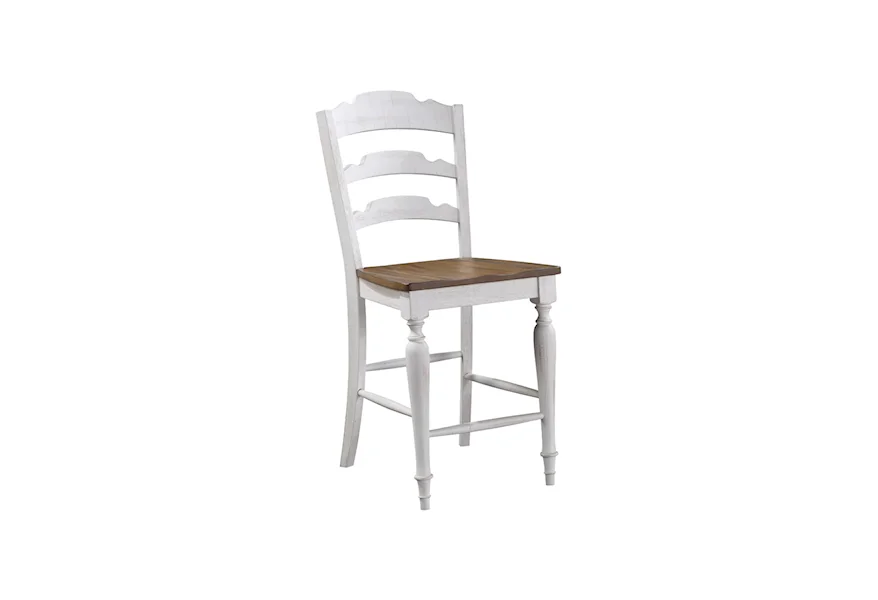 Augusta Ladderback Barstool by Winners Only at Conlin's Furniture