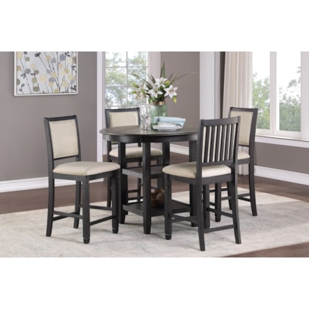 Counter Height 5-Piece Dining Set