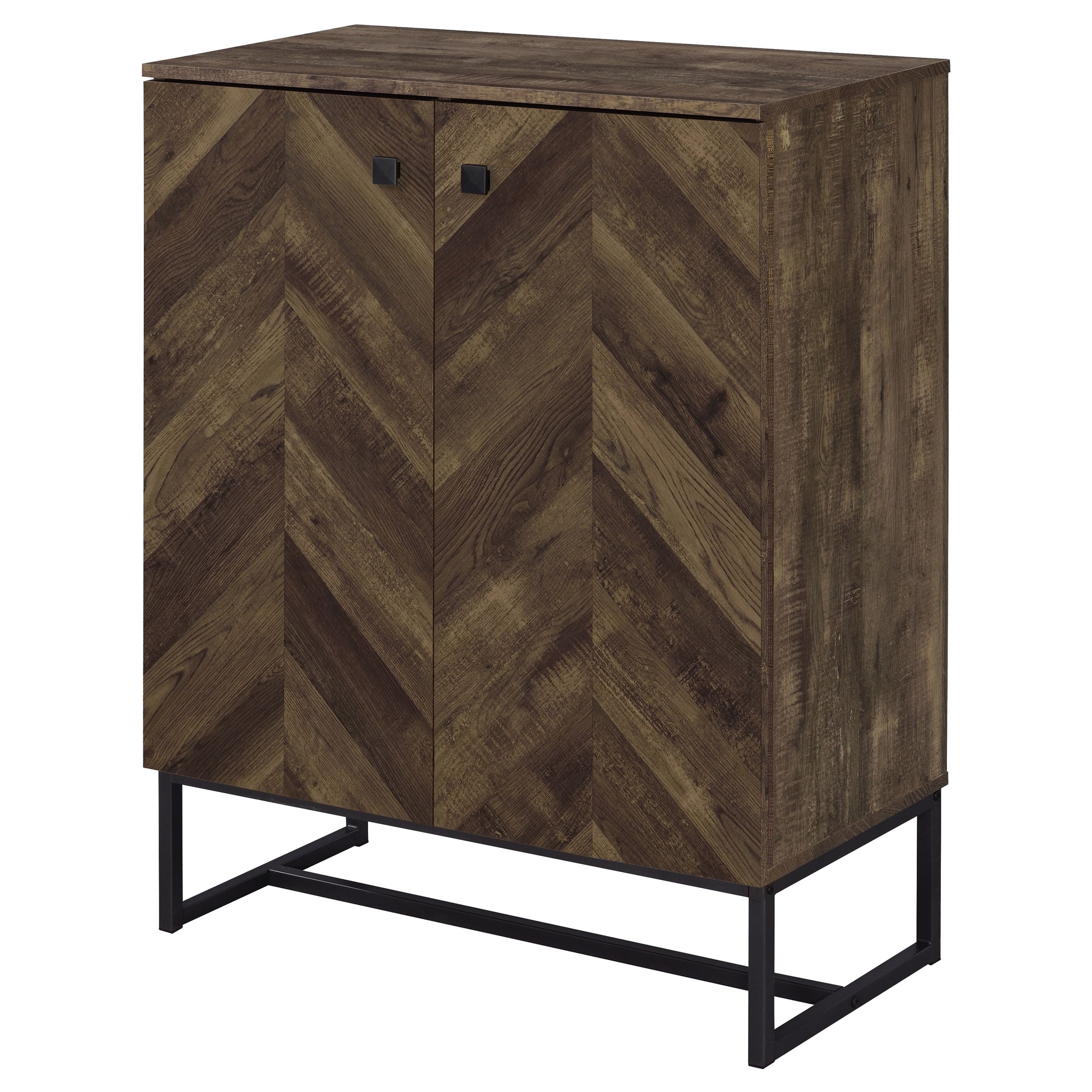 CAROL 2 DOOR RUSTIC OAK ACCENT | CABINET