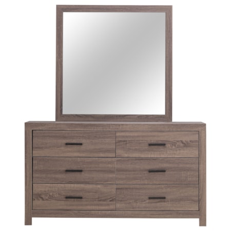 6-drawer Dresser w/ Mirror