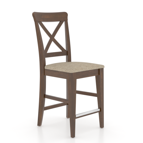 Farmhouse Cross-Back Counter Stool