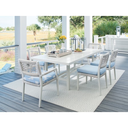 7-Piece Coastal Outdoor Dining Set