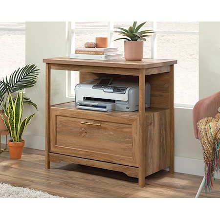 Coastal Lateral File Cabinet with Storage Shelf