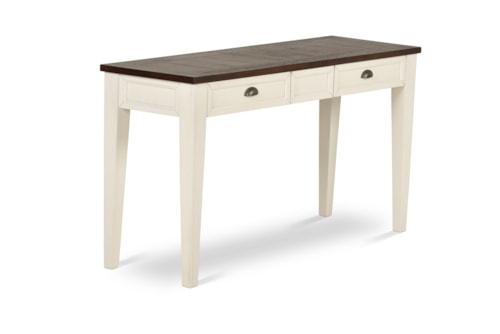 Farmhouse Sofa Table with Two-Tone Finish
