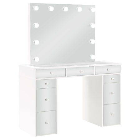 Regina Makeup Vanity Table Set w/ Lighting