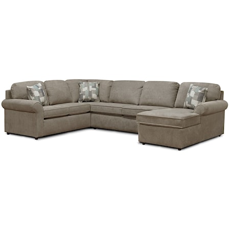 Contemporary 3-Piece Sectional Chaise Sofa