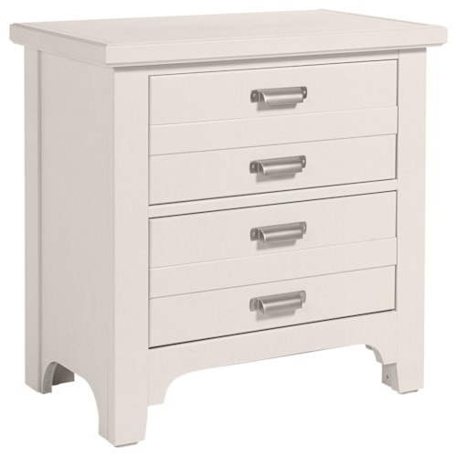 Transitional 2-Drawer Nightstand