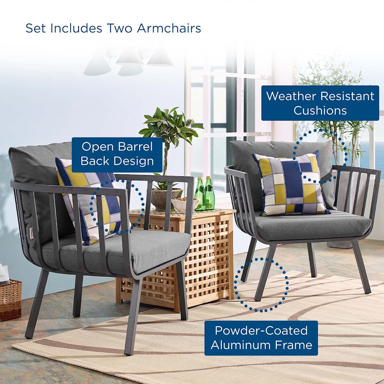 Modway Riverside Outdoor Armchair