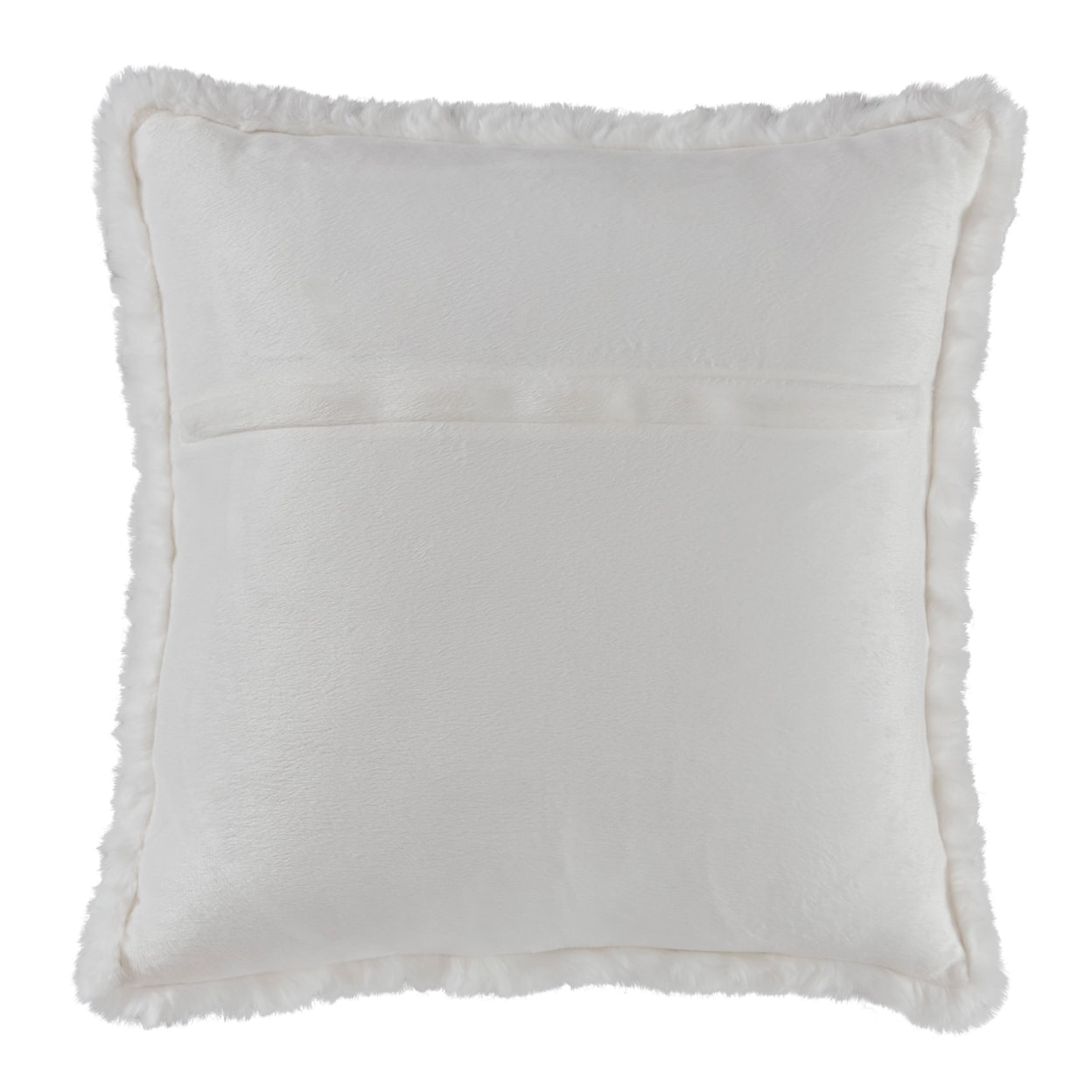 Signature Design Gariland Gariland White Faux Fur Pillow
