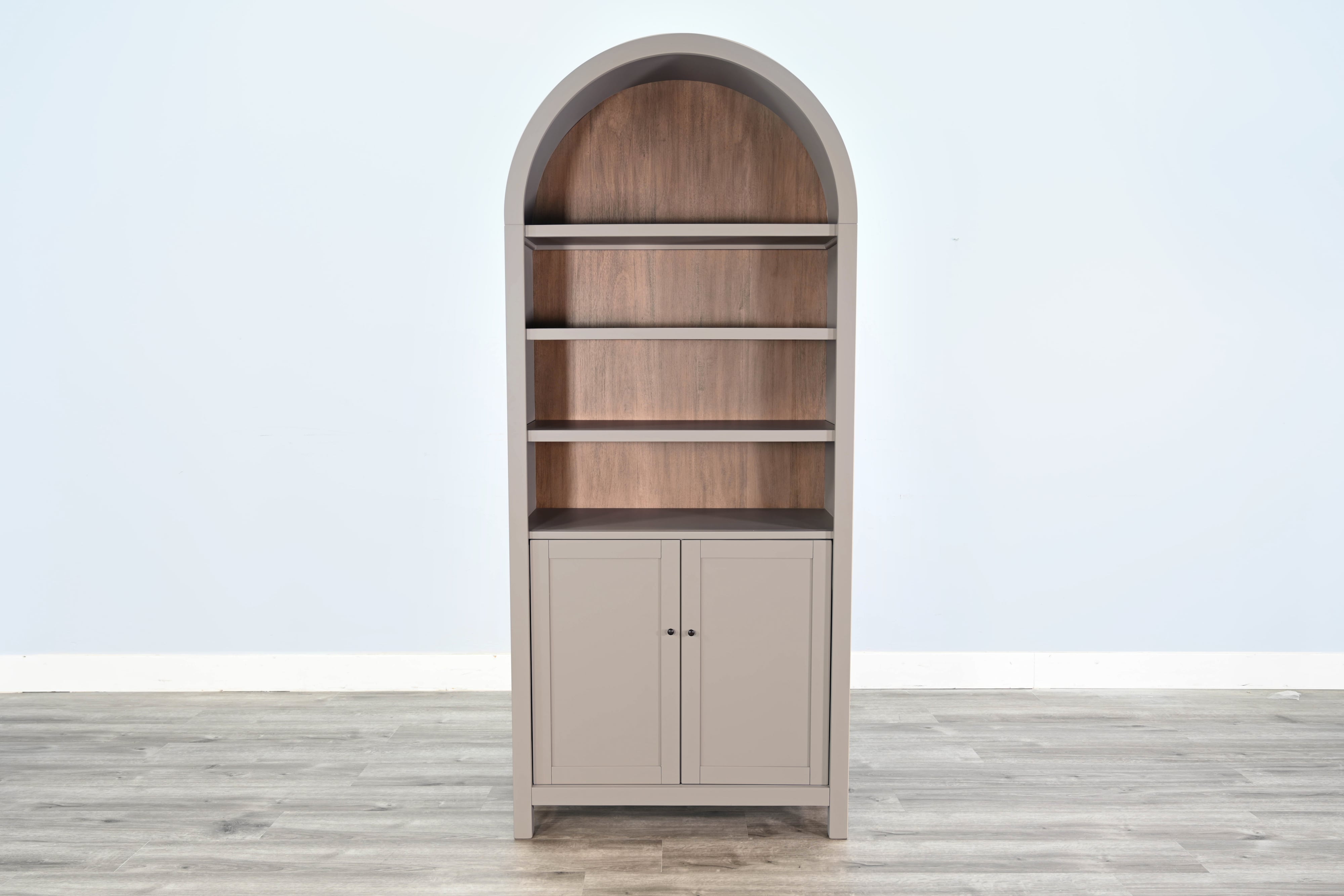 Arched Display Cabinet with Doors