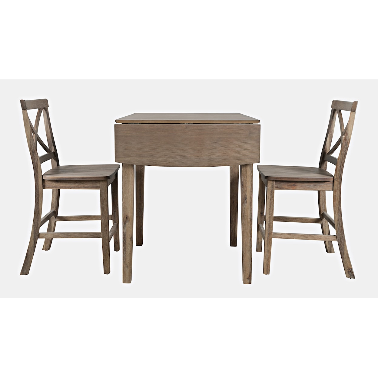 Jofran Eastern Tides 3 Piece Counter Table and Stool Set