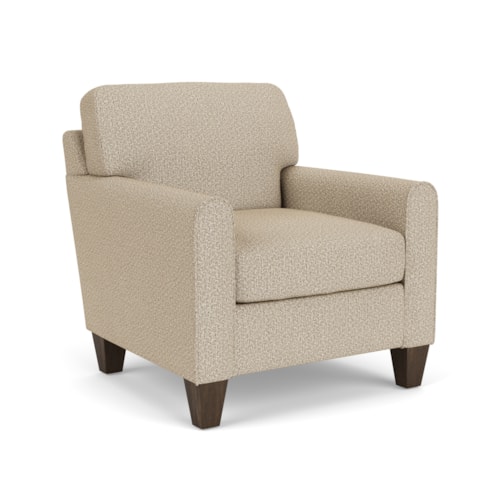 Contemporary Chair with Mailbox Arms