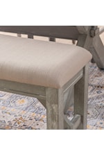 Powell Turino Rustic Upholstered Dining Bench