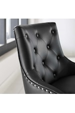 Modway Regent Tufted Button Swivel Faux Leather Office Chair