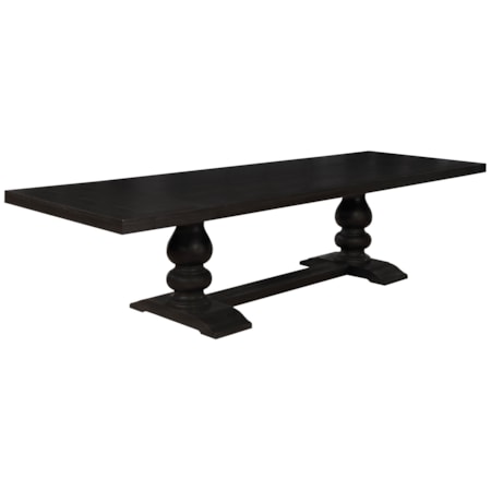 123-inch Extension Leaf Dining Table Noir