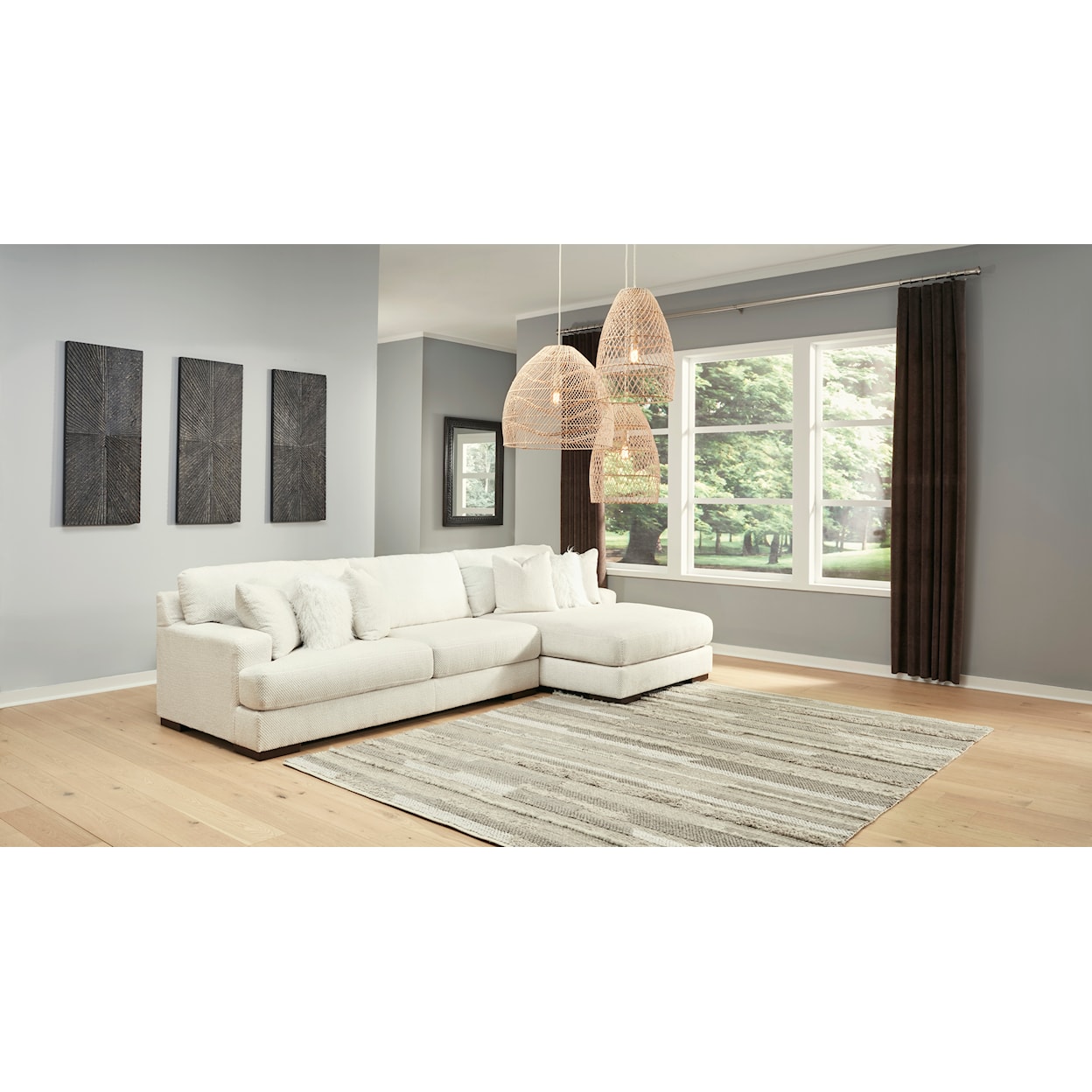 Ashley Furniture Signature Design Zada 2-Piece Sectional with Chaise