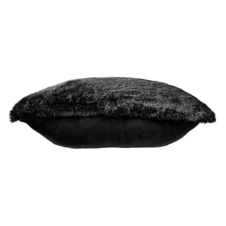 Gariland Black Faux Fur Pillow