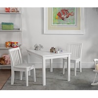 Transitional Juvenile Chair in White