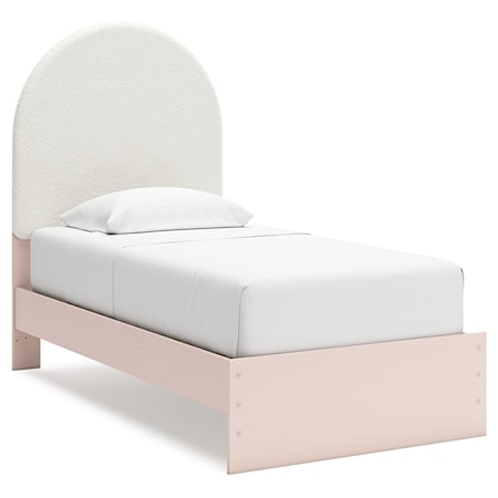 Twin Upholstered Panel Bed