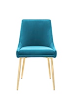 Modway Viscount Viscount Contemporary Upholstered Dining Side Chair - Azure