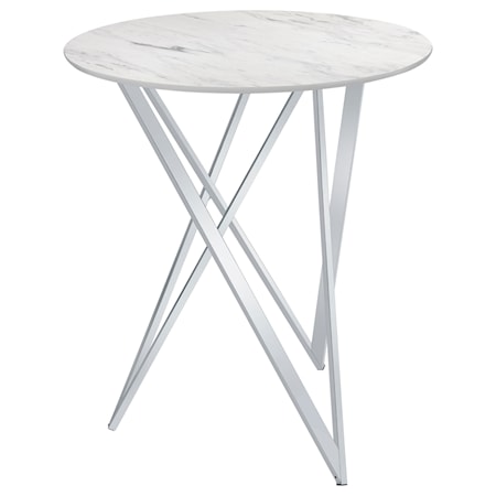 Bexter 35-inch Faux Marble Bistro Bar Table