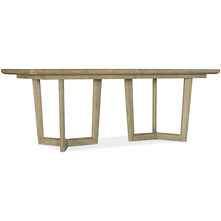 Coastal Rectangle Dining Table with Two Leaves