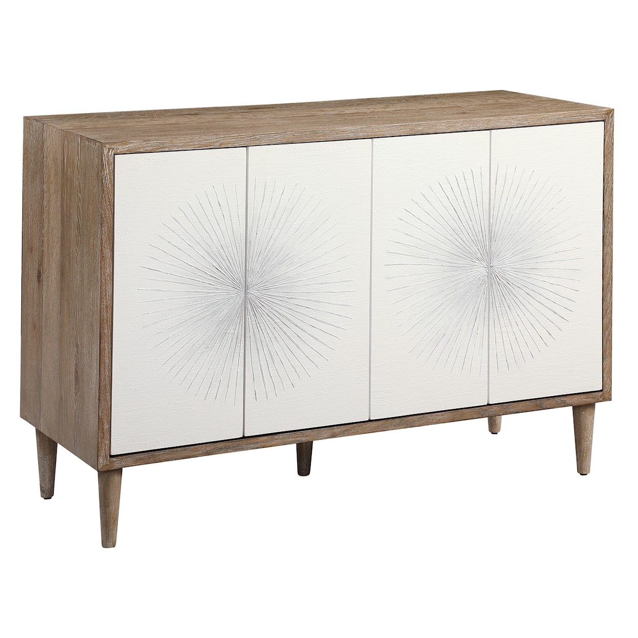 Uttermost Dani Dani 4 Door White Cabinet